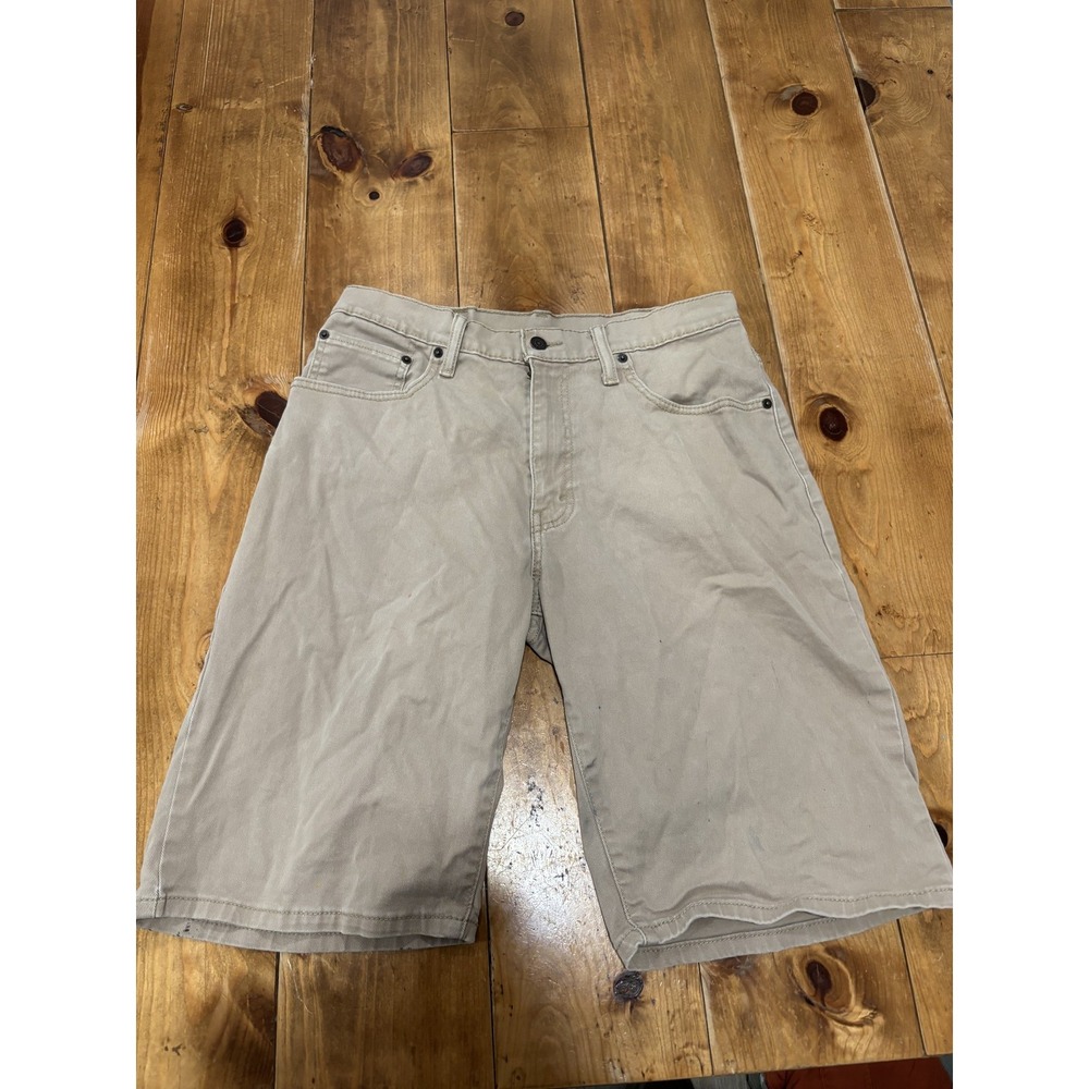 Levi's 569 Men's Loose Fit Straight Khaki Twill Shorts Size 32 Casual Summer